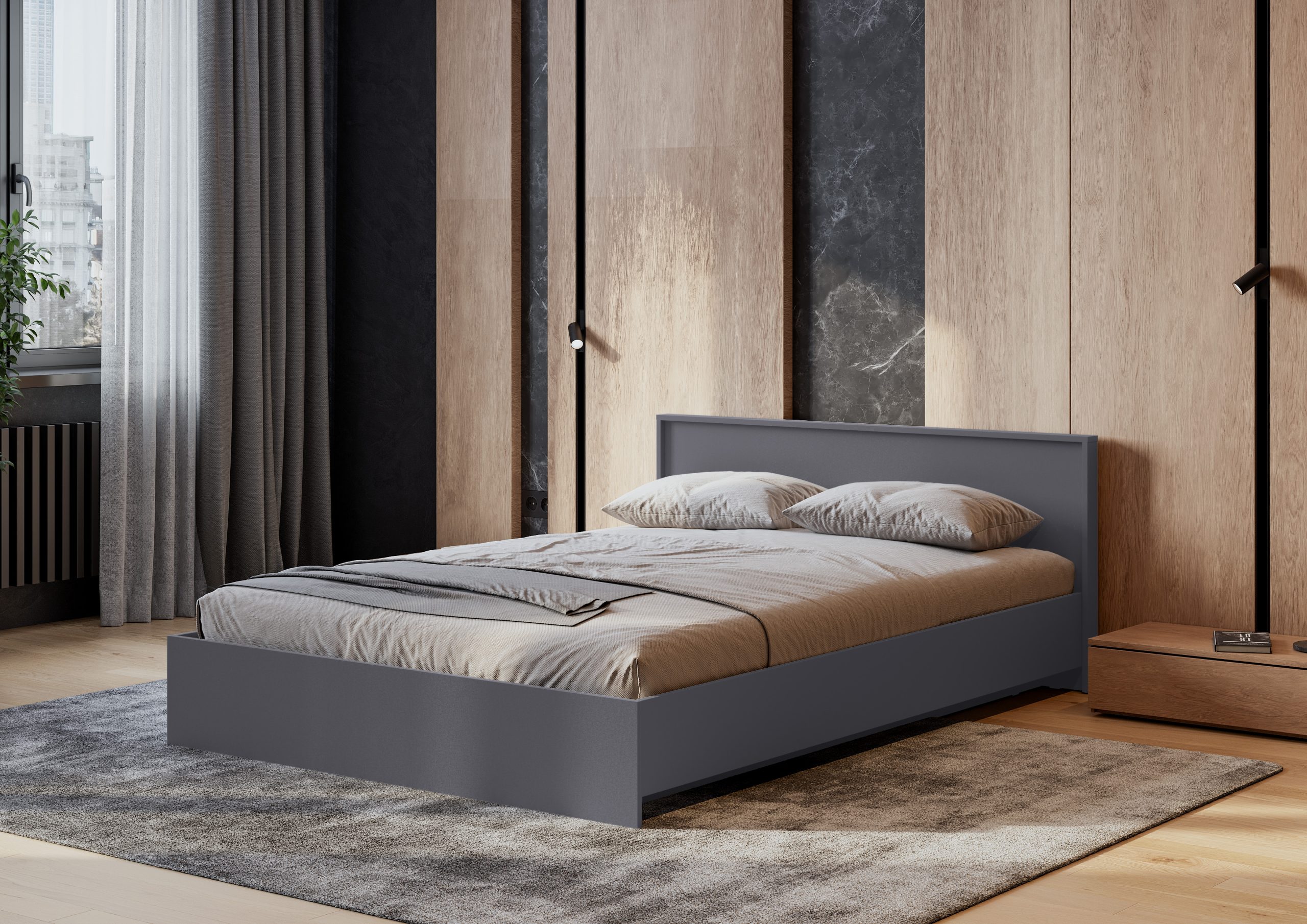 Кровать Берген КР-140 с основанием ЛДСП